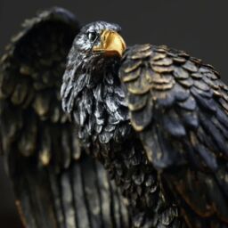 Eagle Statue Resin Ornament Eagle Figurine Decoration - Brown - thumbnail 5
