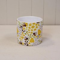 Classic Cream Bumblebee Plant Pot - Yellow