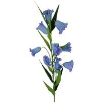 Artificial Large Trumpet Flower Stem 100cm - Blue