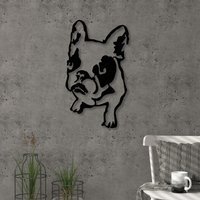 Dogo  Wall Art Metal Decorative Object - Black - Black