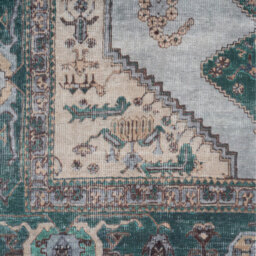 Traditional Washable Area Rug - Green / 170 x 120cm - thumbnail 4