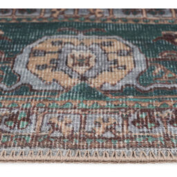 Traditional Washable Area Rug - Green / 170 x 120cm - thumbnail 2