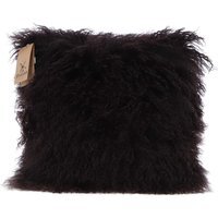 Tibetan Sheepskin Cushion - Chocolate - thumbnail 1