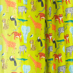 Jungletastic Kids Room Darkening Eyelet Curtain Pair - Green - thumbnail 2