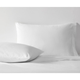 Luxury T200 Cotton Housewife Pillowcase Pair - Grey - thumbnail 4