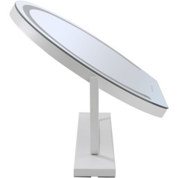 Hollywood Round LED Makeup Mirror - White - thumbnail 3