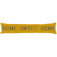 Luxury Chenille Home Sweet Home Draught Excluder - Ochre