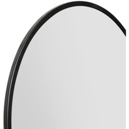 "The Fenestra - Black Edged Circular Modern Wall Mirror 39"" - Black" - thumbnail 5
