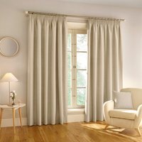 Harvard Blackout Tape Top Curtains - Natural / 229cm / 275cm