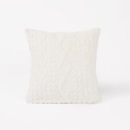 Pack Of Cable Knit Cushion Covers - Cream / 2 - thumbnail 3