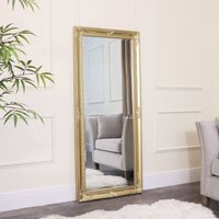 Large Ornate Gold Wall/Floor Mirror 76cm X 176cm
