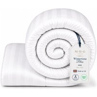 16.5 Tog Winter Duvet Hotel Quality Microfibre Quilt - White / King