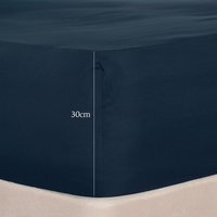 Bed Sheet Deep Fitted - Navy Blue / Single - image 1