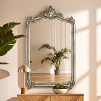 Silva Small Oak Effect Silver Wall Mirror - Gold