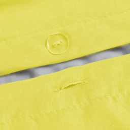 Soft Touch Plain Microfibre Duvet Cover and Pillowcase Set - Yellow / King - thumbnail 4