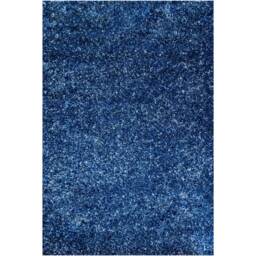 Super Soft Navy Blue Mottled Shaggy Area Rug - Navy Blue / 230 x 160cm - thumbnail 3