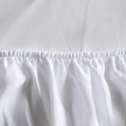 Terry Waterproof Mattress Protector Topper - White / Double - thumbnail 3