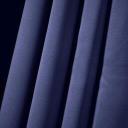 Plain Blackout Thermal Eyelet Curtains  - Blue / 167cm / 38cm / 228cm - thumbnail 2