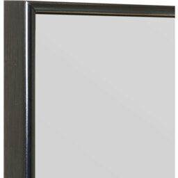 Manhattan Jet Black Aluminium Framed Modern Wall Mirror - Black - thumbnail 4
