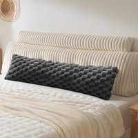 Snug Soft Comforting Support Body Bolster Pillow - Charcoal