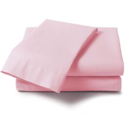 Percale Pastel Double Bed Flat Sheet - Ivory - thumbnail 4