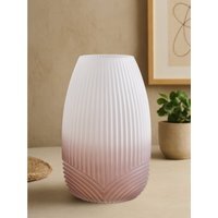 Viso Large Black And White Face Vase - Glass 100%