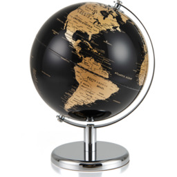 Rotating Earth Globe - Gold - thumbnail 2