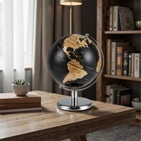 Rotating Earth Globe - Gold - thumbnail 1