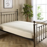 Hotel Pure Luxury Cotton 4 Star Fitted Sheet - Cream / Single - thumbnail 1