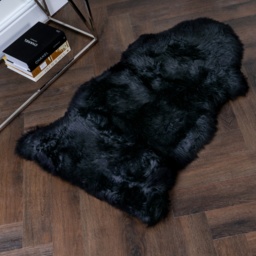 Genuine Sheepskin Rug XXL - Black / SheepskinFur - thumbnail 4