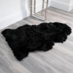 Genuine Sheepskin Rug XXL - Black / SheepskinFur - thumbnail 3