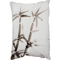 Japanese Painting Of Bamboo Outdoor Cushion - White - image 1