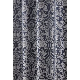 Harrow Lined Eyelet Jacquard Curtains - Navy / 116cm / 137cm - thumbnail 2
