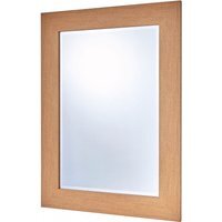 Oak Effect Framed Wall Mirror - Oak Effect / 119cm - image 1