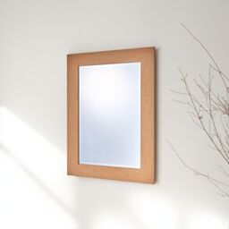 Oak Effect Framed Wall Mirror - Oak Effect / 119cm - thumbnail 3