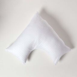 330 Thread Count Egyptian Cotton V Shape Pillowcase - White - thumbnail 2