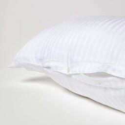 330 Thread Count Egyptian Cotton V Shape Pillowcase - White - thumbnail 4