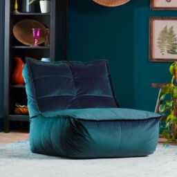 icon Dolce Velvet Bean Bag Lounger - Green - thumbnail 2