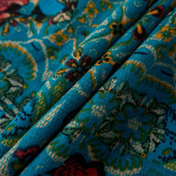 45cm Moroccan Style Pack of 2 Throw Pillows with Inserts - Blue - thumbnail 3