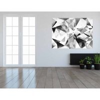 Grunge Geometric' by Andrew Lee Print on Canvas - Black / 101cm / 77cm - image 1