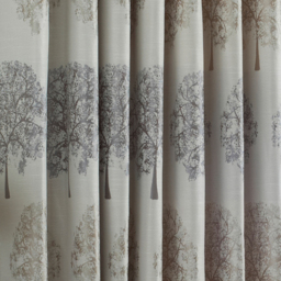 Oakdale Embroidered Room Darkening Eyelet Curtain Pair - Silver / 117cm / 183cm - thumbnail 4