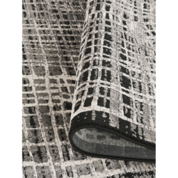 Mayfair Living Room Area Rug Metallic Sheen Contemporary Modern Mesh Design - Black / 170cm - thumbnail 2