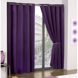 Woven Thermal Blackout Eyelet Curtains - Amethyst / 183cm / 116cm - thumbnail 4
