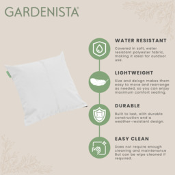 "Premium 18"" Centre Join Garden Scatter Cushion - White / 1" - thumbnail 3