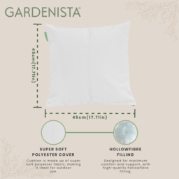 "Premium 18"" Centre Join Garden Scatter Cushion - White / 1" - thumbnail 5