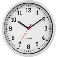 "Wall Clock 9"" Silent Non Ticking Modern Quartz Clock - Black"