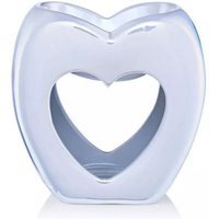 Ava May Heart Shaped Burner - Pearlised White