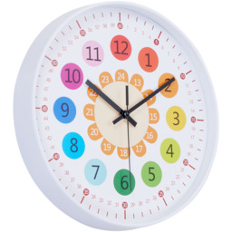 12-Inch Colourful Quartz Wall Clock - White - thumbnail 5