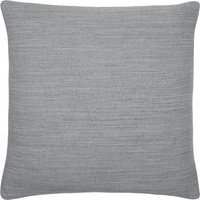 Dalton Slubbed Cushion 43 x 43cm - Steel / Feather