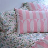 Martex Waverly Tile Duvet Cover Set - Light Pink / Superking - thumbnail 1